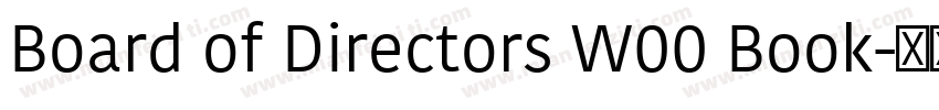 Board of Directors W00 Book字体转换